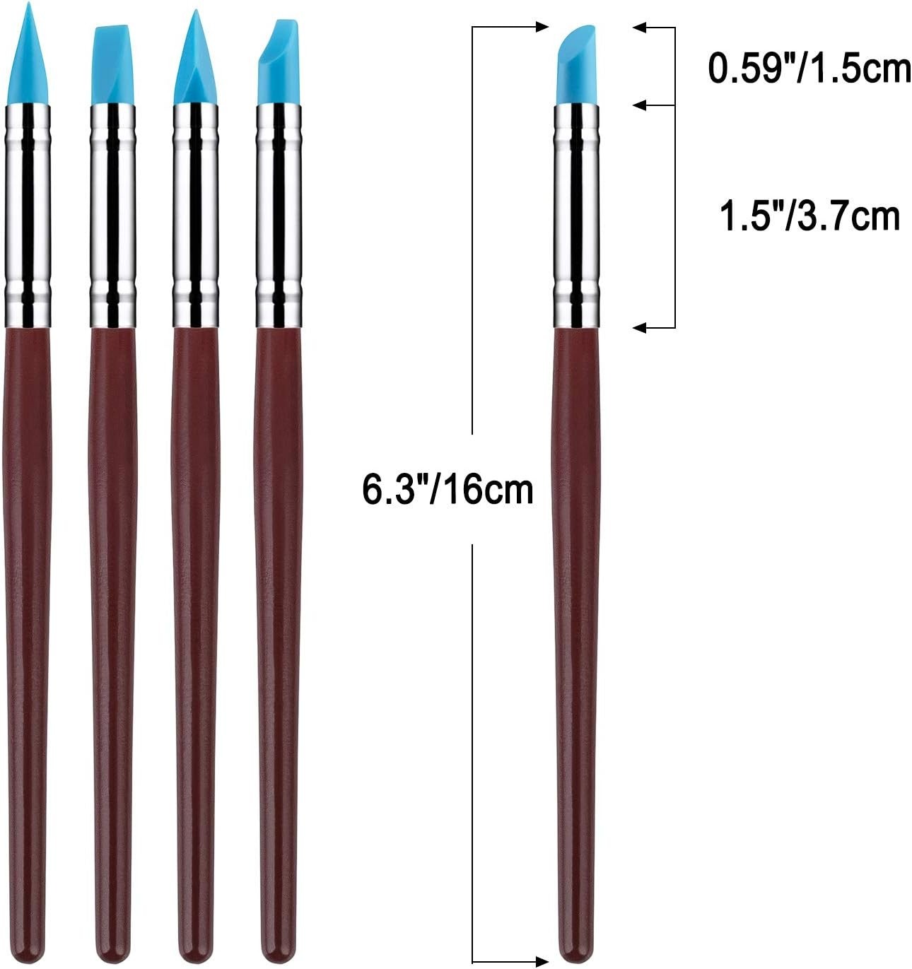 Silicone Sculpting Tools Set - 10Pcs for Creative Pottery & DIY Projects