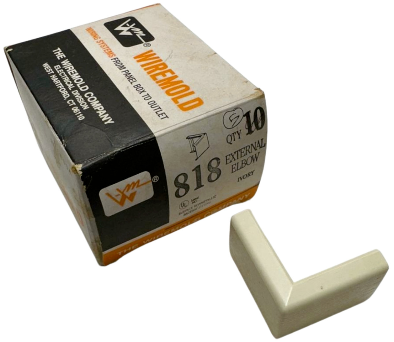 (Box of 5) Wiremold 818 NM Ivory External Elbow *Free Shipping*