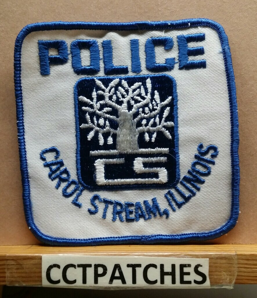 CAROL STREAM, ILLINOIS POLICE SHOULDER PATCH IL