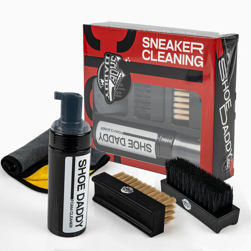 Shoe Cleaning Kit – Foam Cleaner + Brush + Towel | Sneaker Cleaner for All Shoes