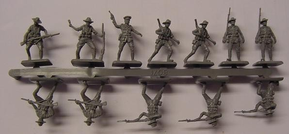 Hat WWI Anzac Infantry  1:72 SCALE  12 Figures  on 1 Sprue  8071