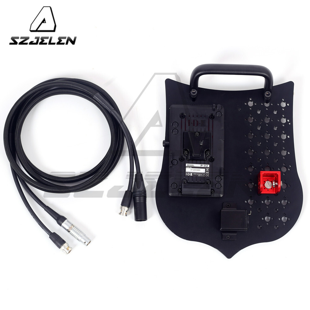 Camera V-mount Battery Power Back With Handle Fixing Plate for ARRI S35 Mini LF