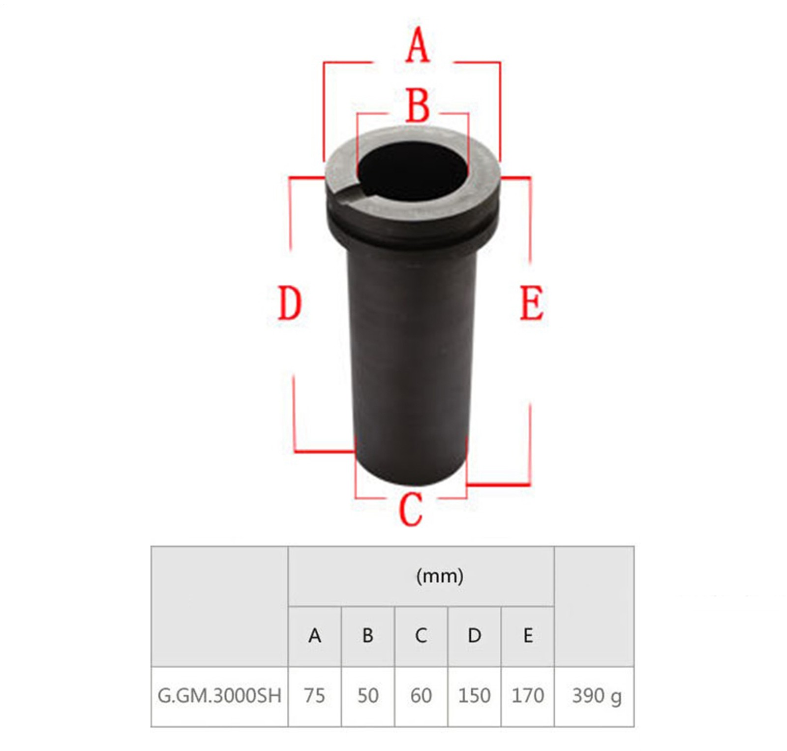 1500W 3KG Digital Black Melting Furnace Kit 2100°F with Graphite Crucible 110V
