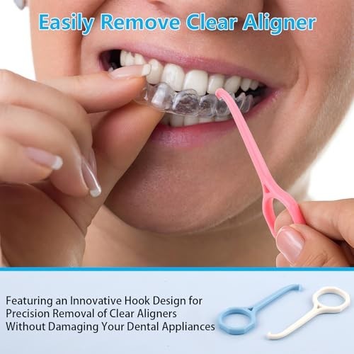 Aligner Removal Tool, 15PCS Retainer Remover Tool, Clear Aligner Removal Tool...