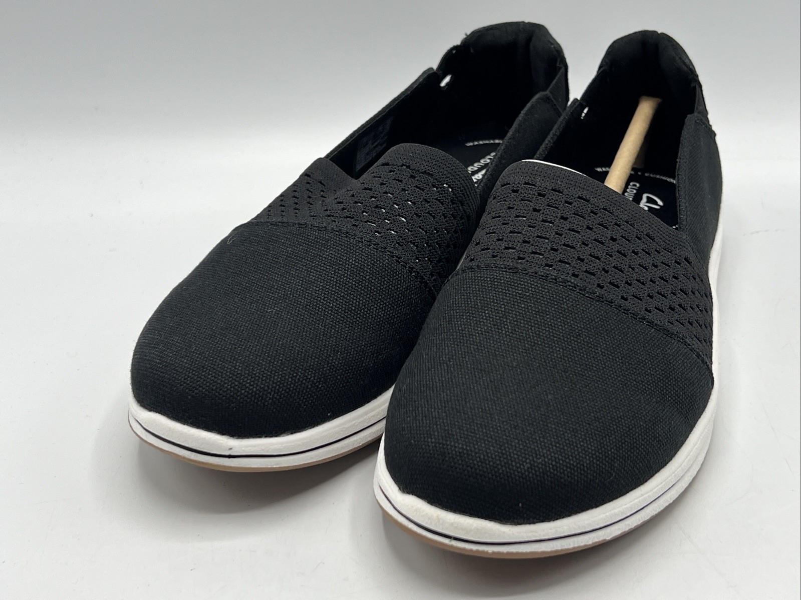 Clarks Breeze Vibe Loafer Women's Size 6 Black Slip-On Comfort Dress Shoe New