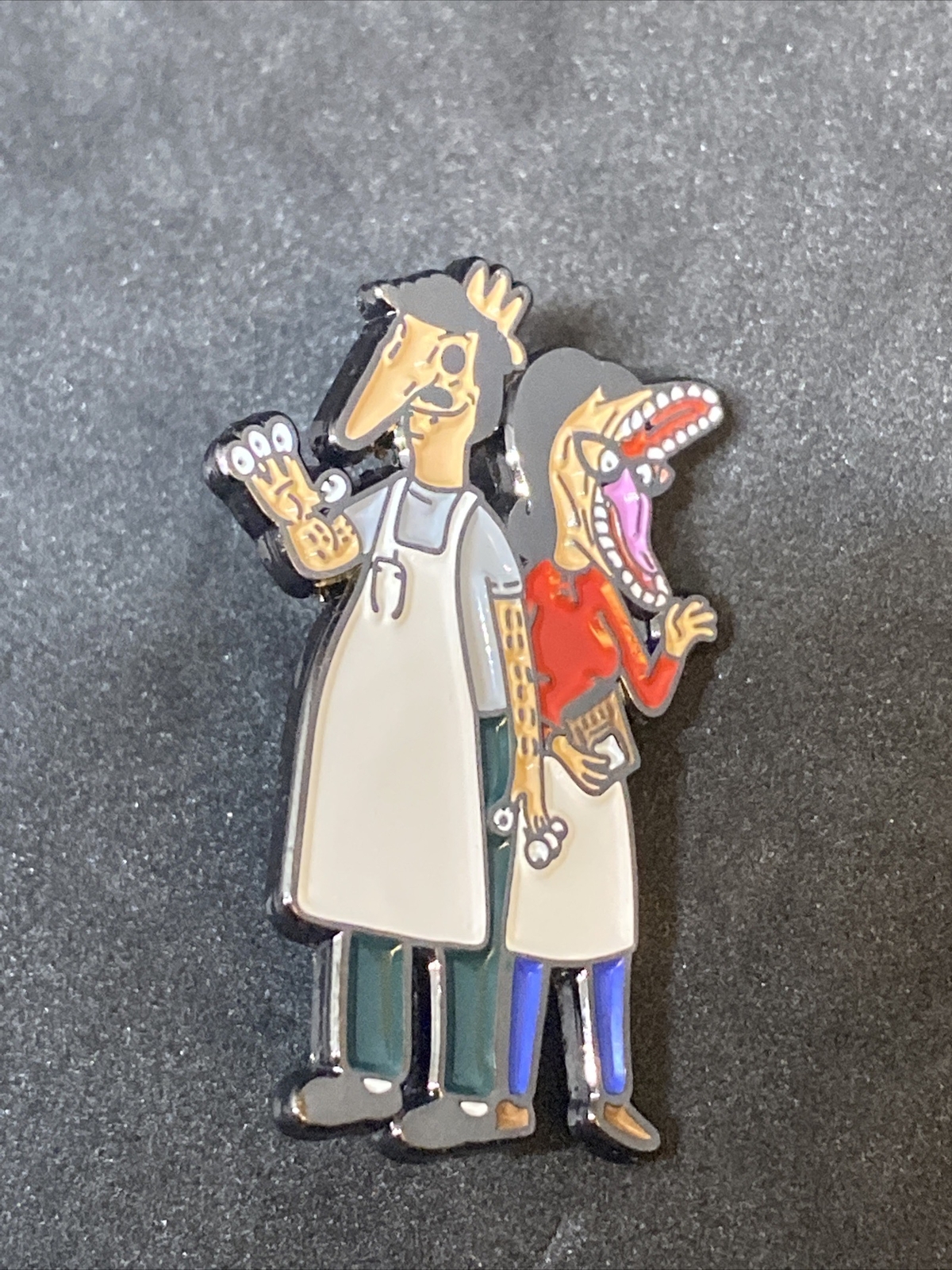 Bob’s Burgers Bob Belcher Linda Beetlejuice Mash Adam 1.5” Enamel Pin NEW