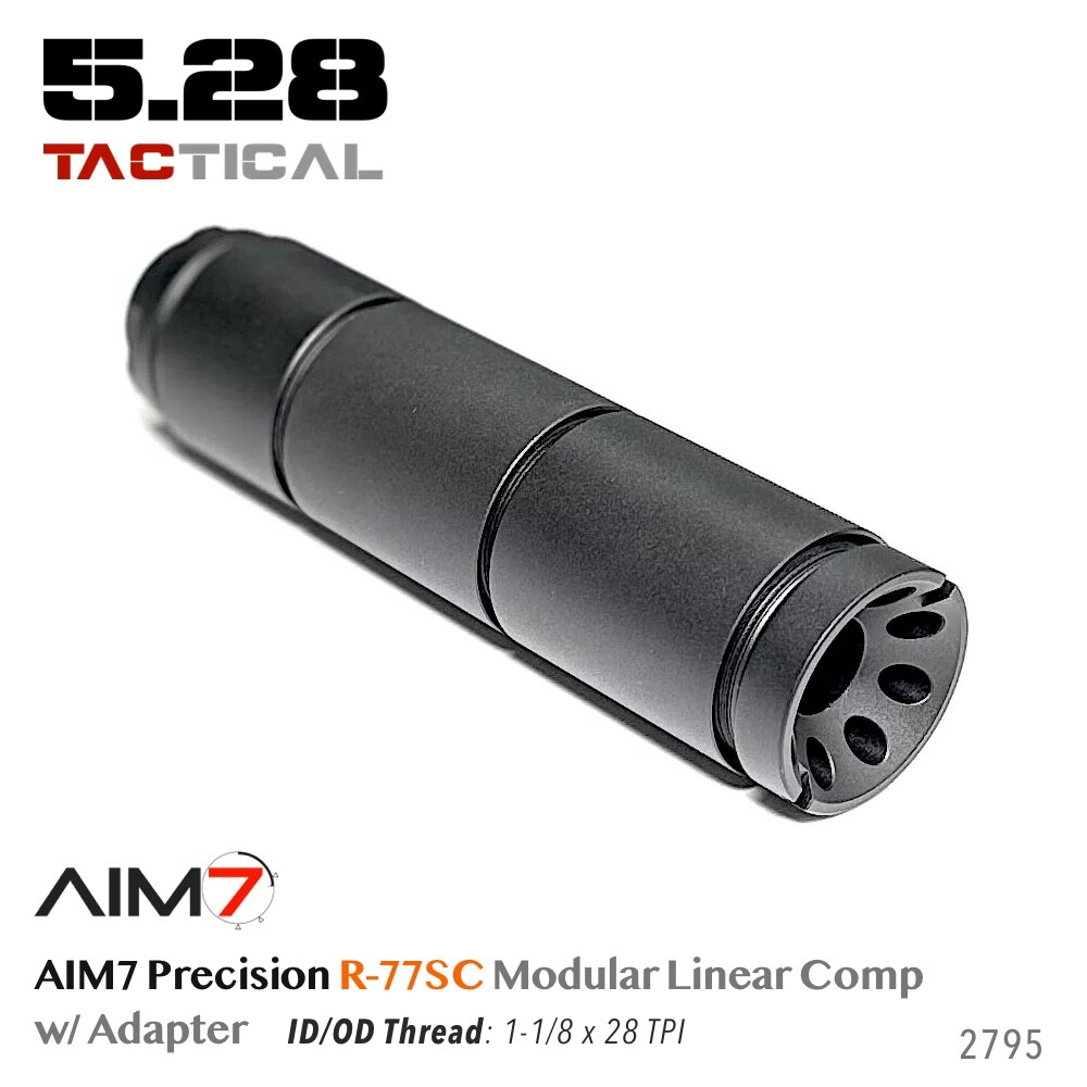 AIM7 R-77SC Modular Linear Comp Multi 223, 30CAL,9mm CNC Aluminum Black