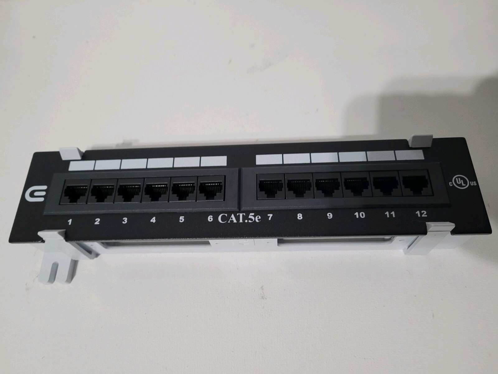 12-Port Commercial Electric Category 5eMini Patch Panel w/ 89D Mounting Bracket