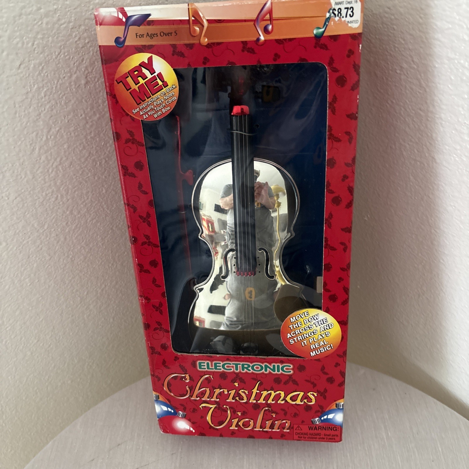 ELECTRONIC CHRISTMAS VIOLIN Tested Does Not Come With Batteries