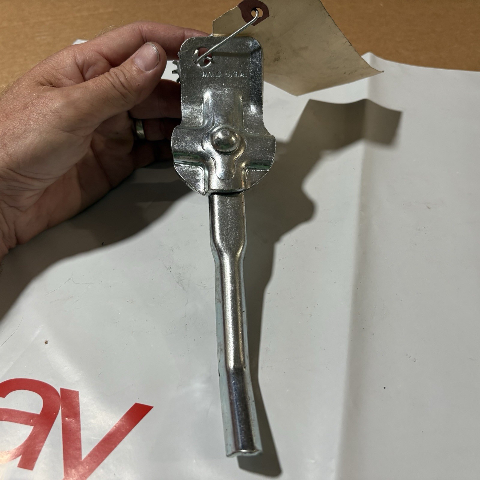 Wald Products Rear Axle Kickstand Rear Silver 67 - 16 inch kids bike USA made