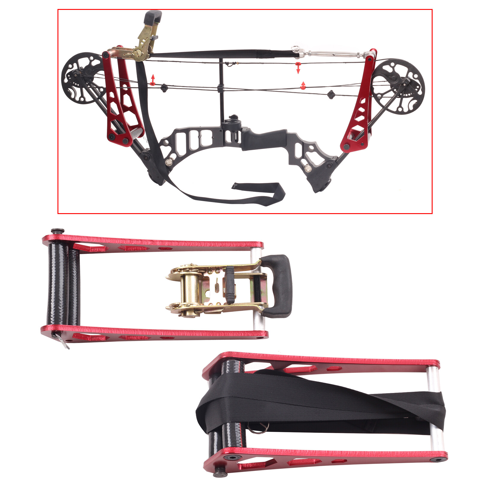 Compound Bow Press Ratchet-Loc Archery Bow Opener Accessories Aluminum Alloy NEW