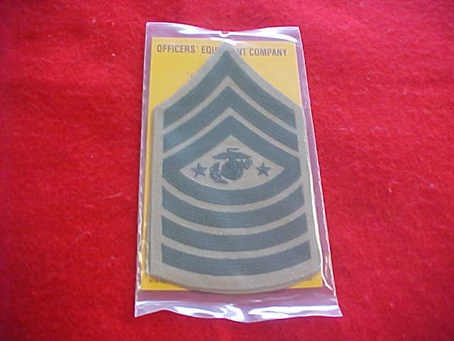 NEW US Marine Corps - Sergeant Major of the Marines E-10 - Khaki - in package