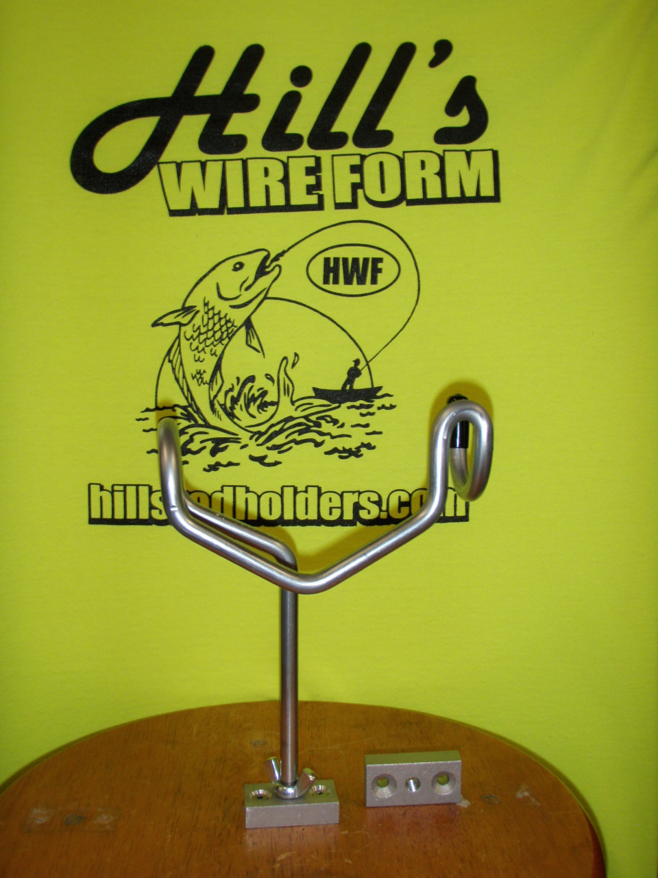 6-Fishing Rod Holders uncoated 0 degree 5" stems 2-screw bases Reel Fisherman*