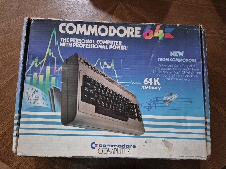 1982 Commodore 64 Personal Computer Original Box & Inserts Only C64 Box Only!