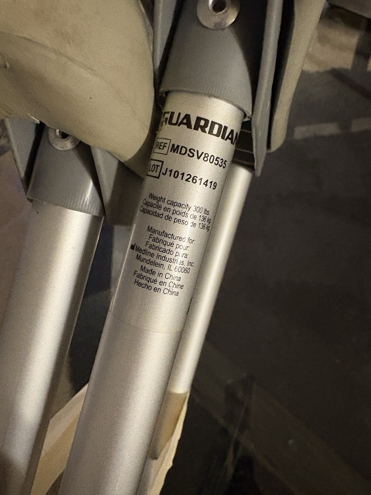 Adjustable Aluminum Crutches with Padded Armrests