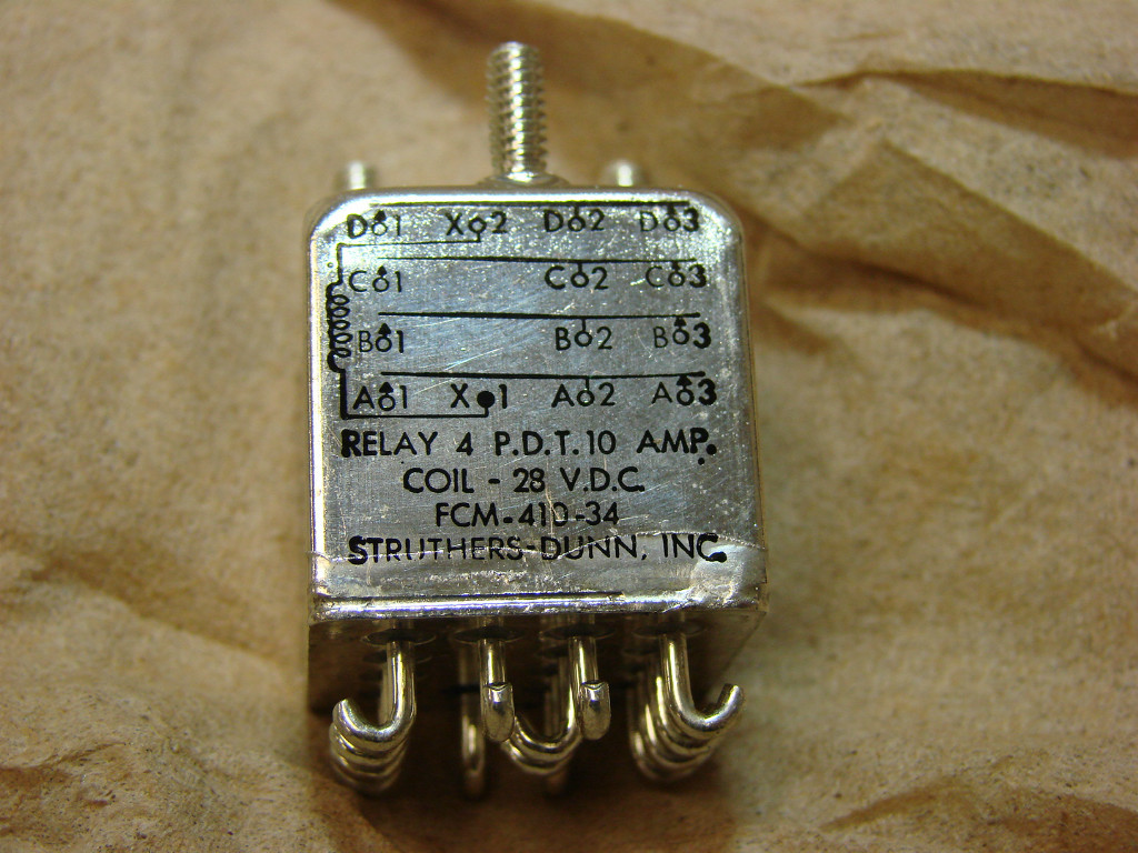 STRUTHERS DUNN RELAY  FCM-410-34  NSN: 5945-00-123-3512