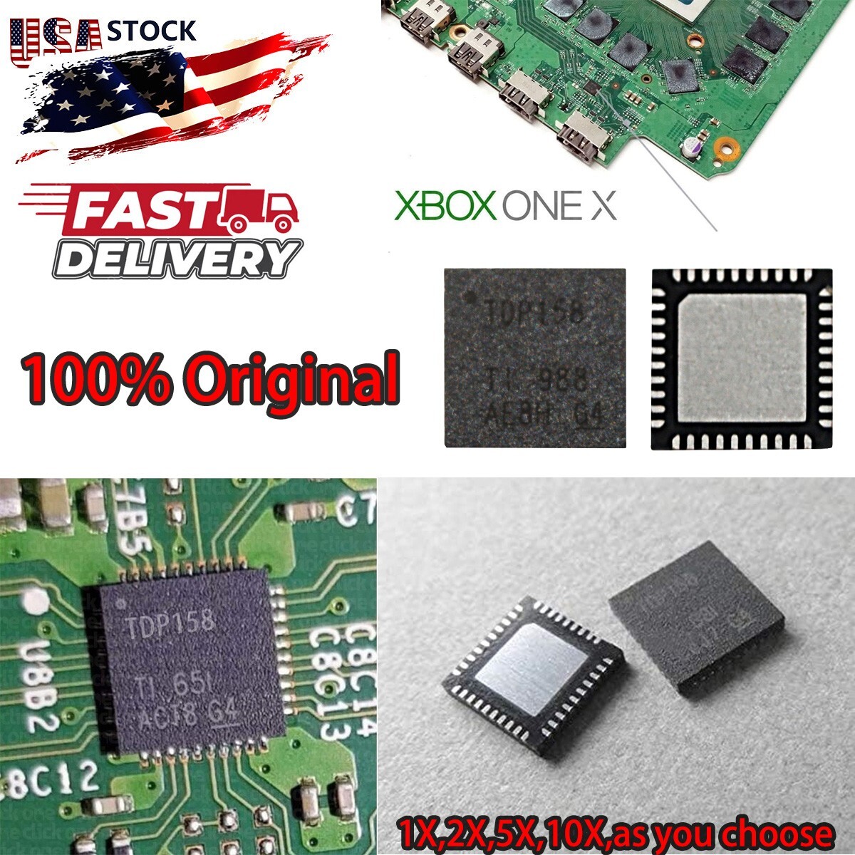 OEM Lot TDP158 HDMI Retimer IC Chip Replacement for Microsoft Xbox One X / S