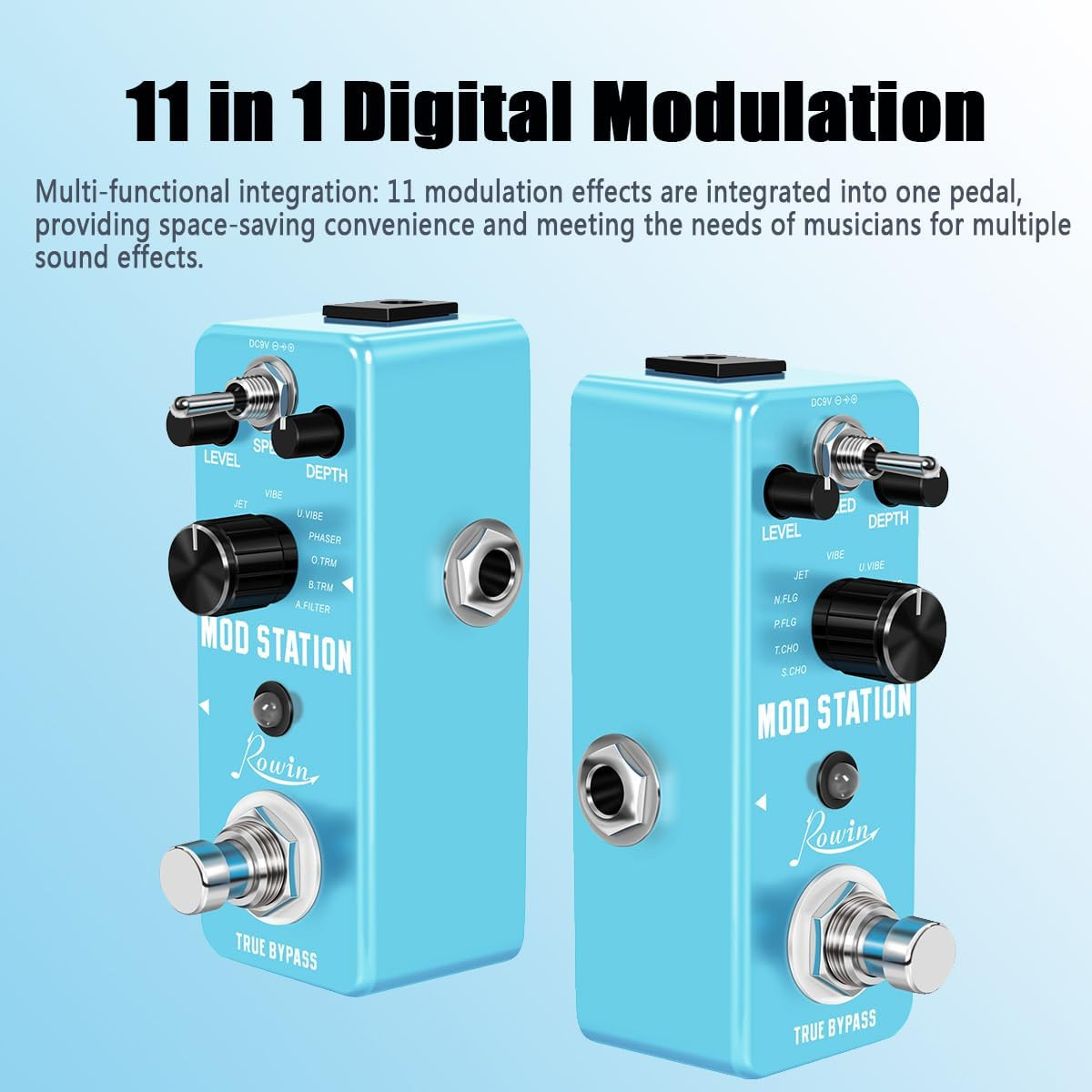 Mod Station 11 in 1 Digital Modulation Guitar Effects Pedal