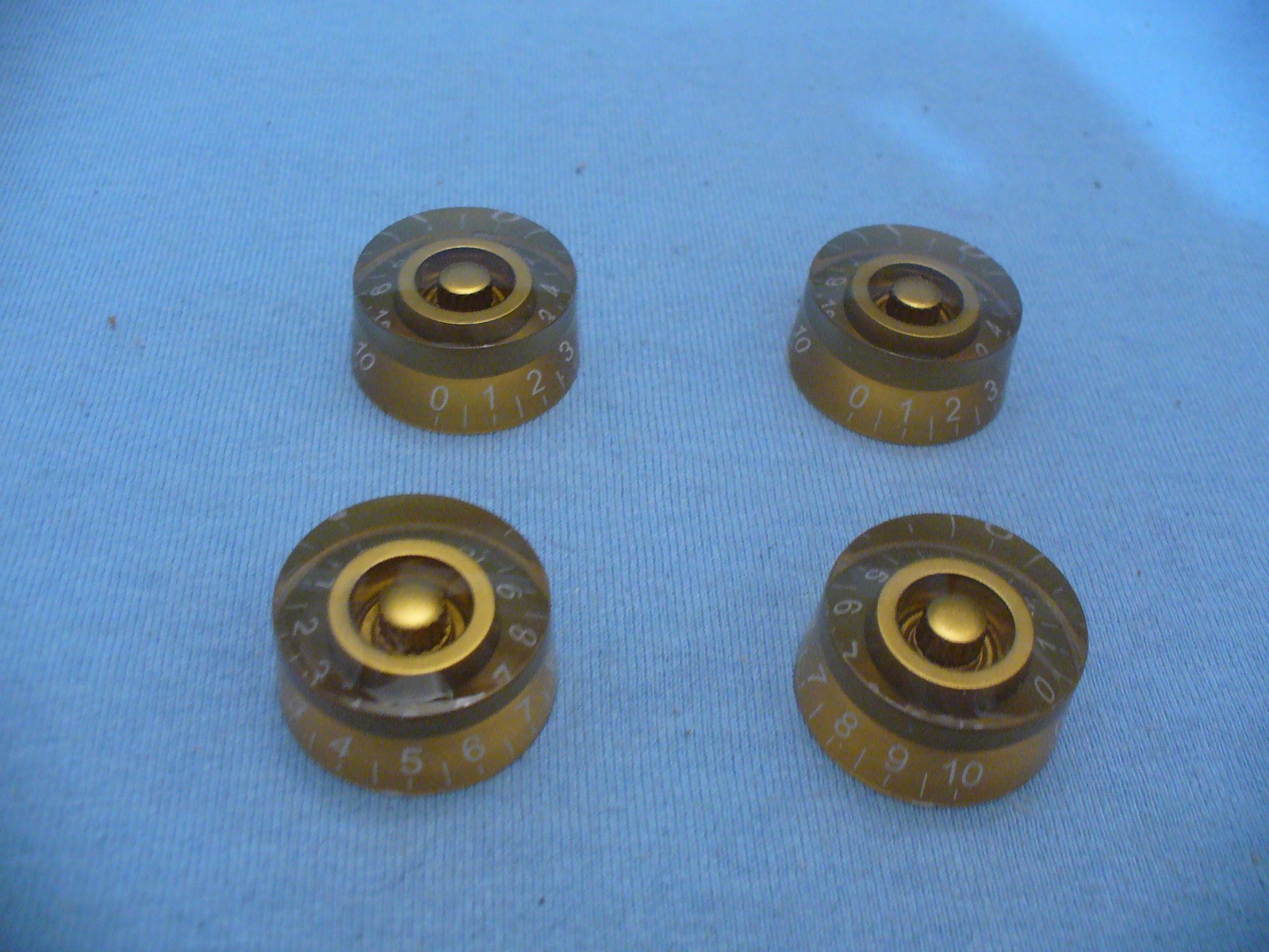 GOLD PLASTIC SPEED KNOBS FOR LP/SG GUITAR VOLUME/TONE USA SHIPPING !