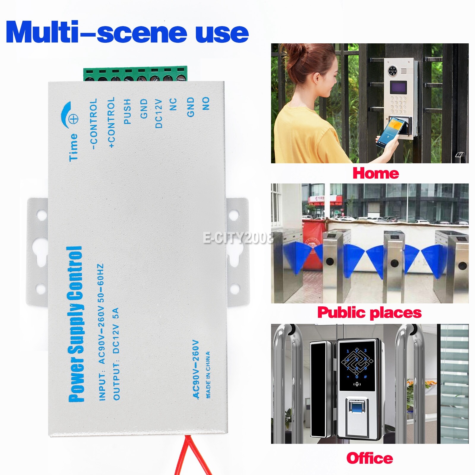 New Electric Magnetic Door Lock Kit System Access Control With 2 Remote Control