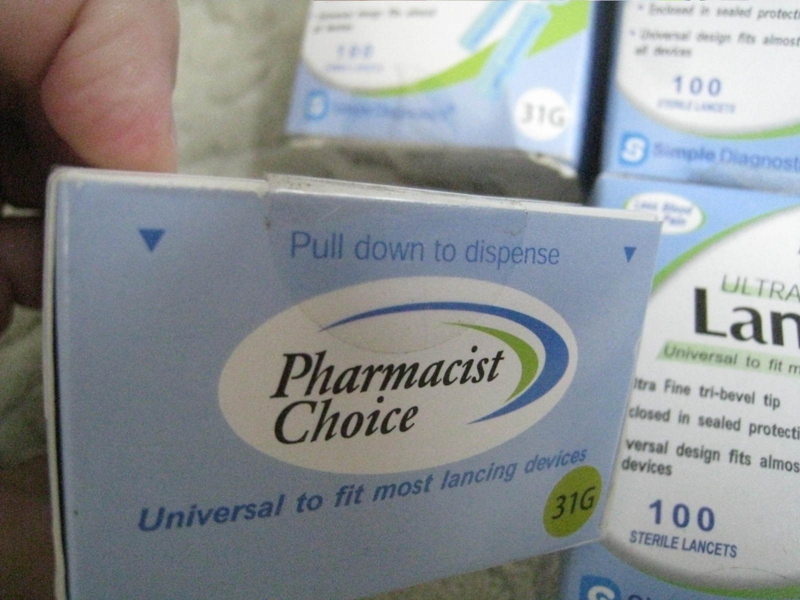 7 Boxes Pharmacist Choice Ultra Thin Lancets 31G - 100x7 01/2027 universal 31100