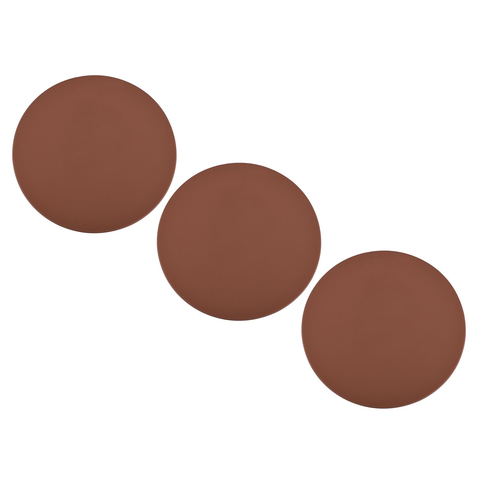 3 pcs Silicone Jar Opener Gripper Pad Round Bottle Opener, Brown