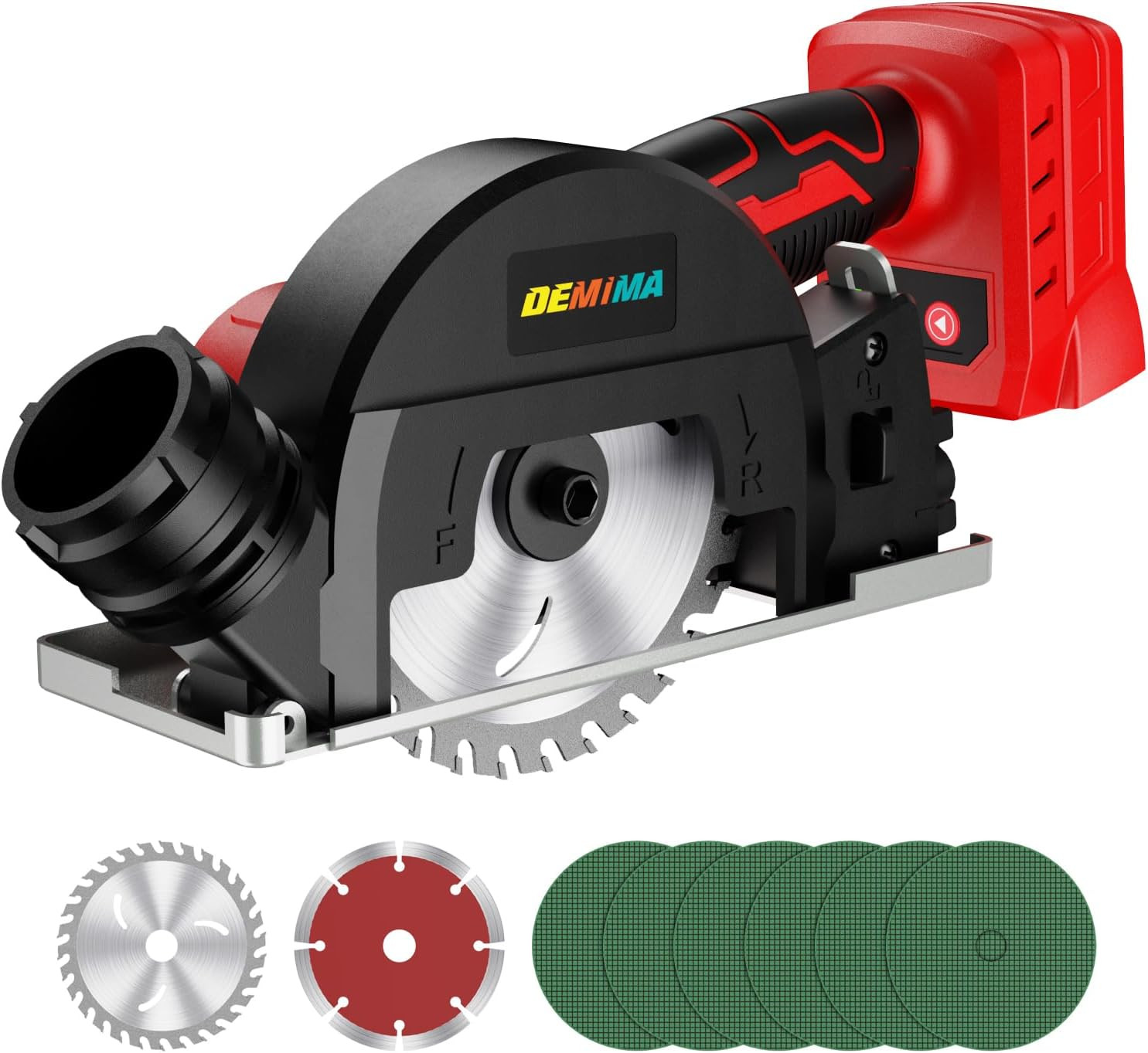 4" Brushless Cordless Cut-Off Tool Compatible with Milwaukee Battery, 500W Mini