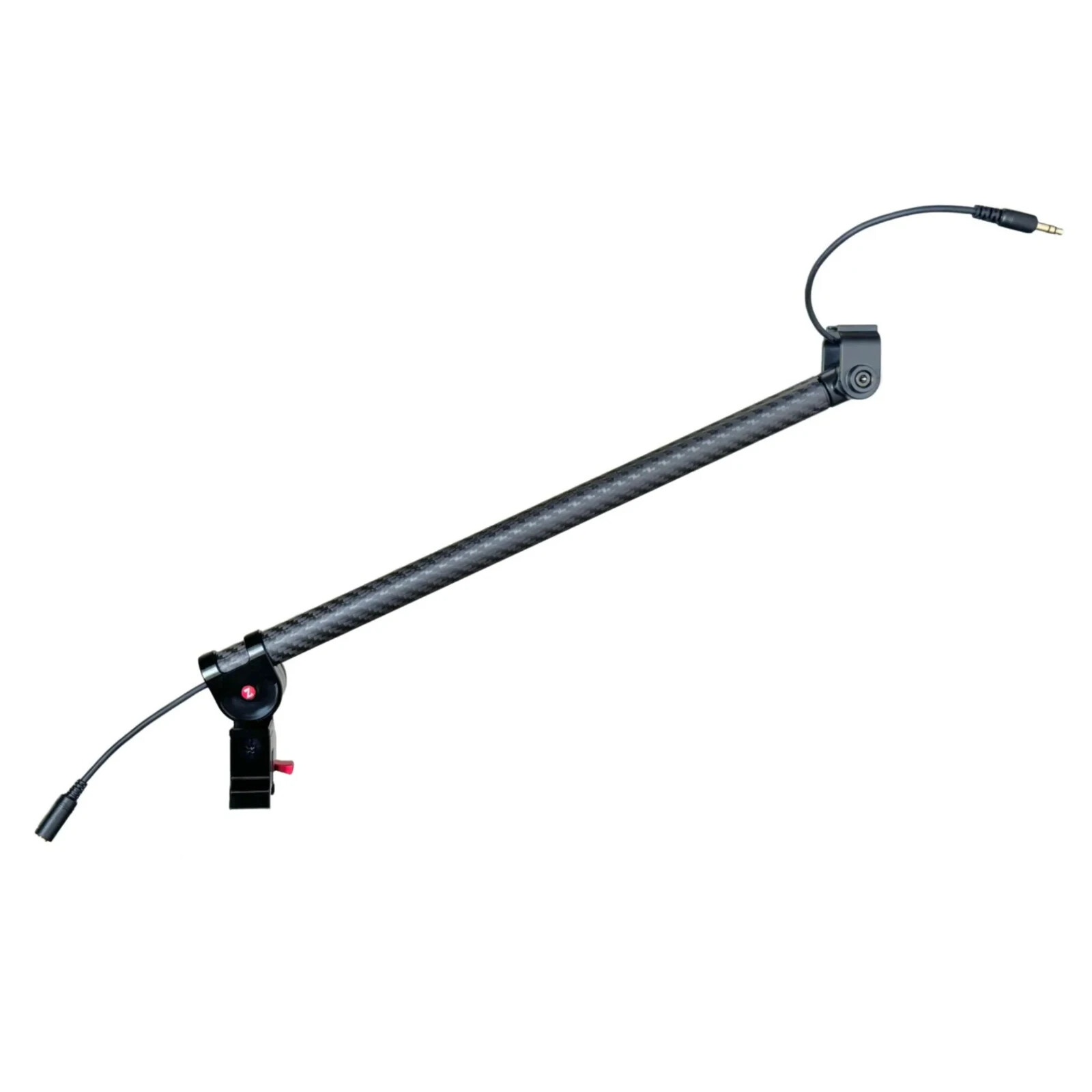 MicroBOOM by Zacuto on camera mounted audio boom pole for 3.5mm microphones