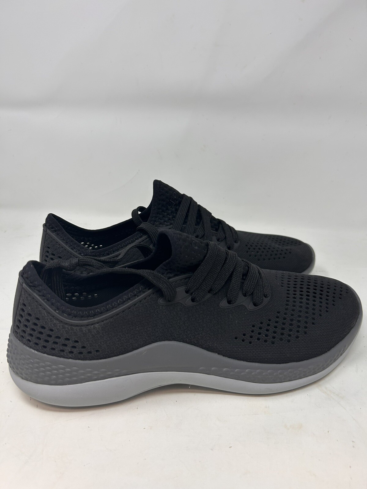 Crocs Literide 360 Pacer women's sneakers Black Gray Sz 9