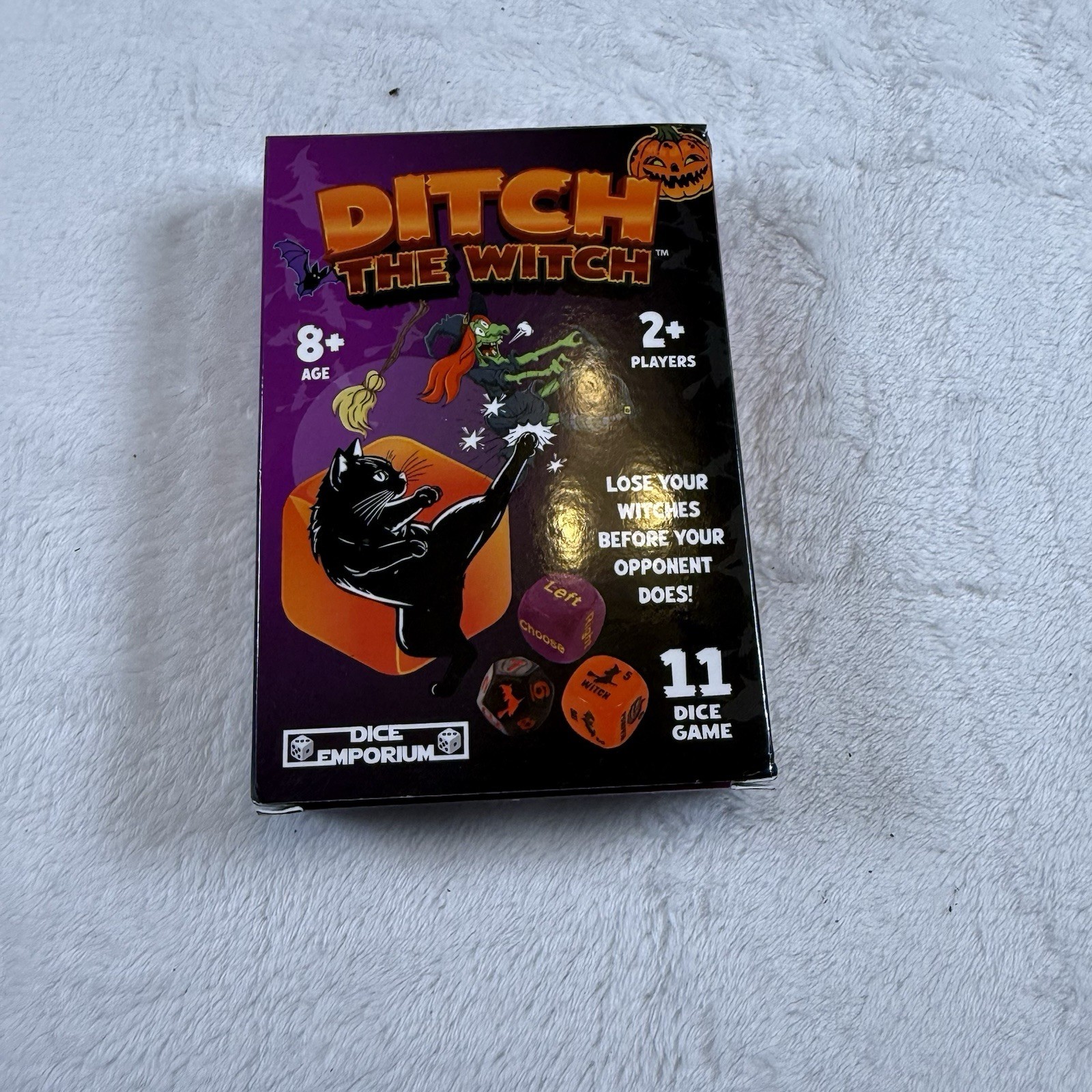 Dice Emporium Ditch The Witch Halloween Dice Game Complete 11 Dice 2-4 Players