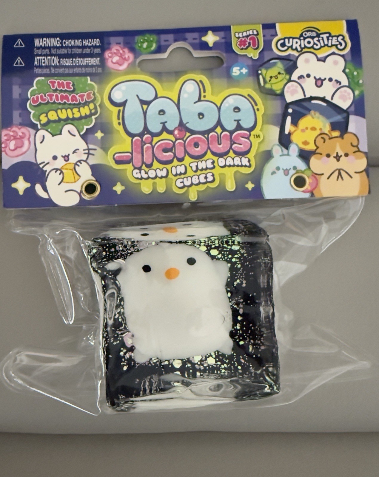 ORB Curiosities Taba-licious Glow in the Dark Cubes Series 1 Ghost Squishy New