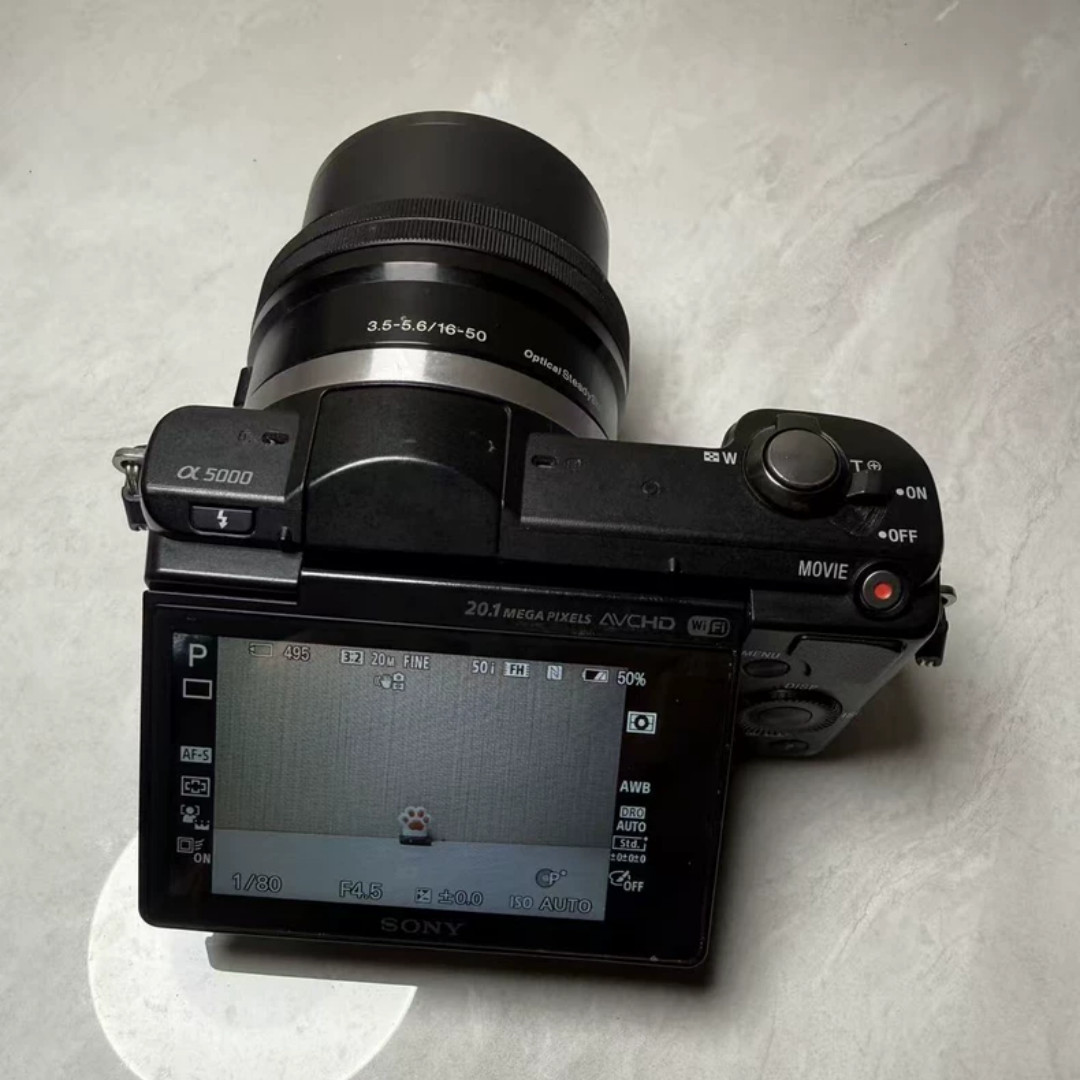 Sony Alpha a5000 Mirrorless Digital Camera 16-50mm Lens Black Complete Kit