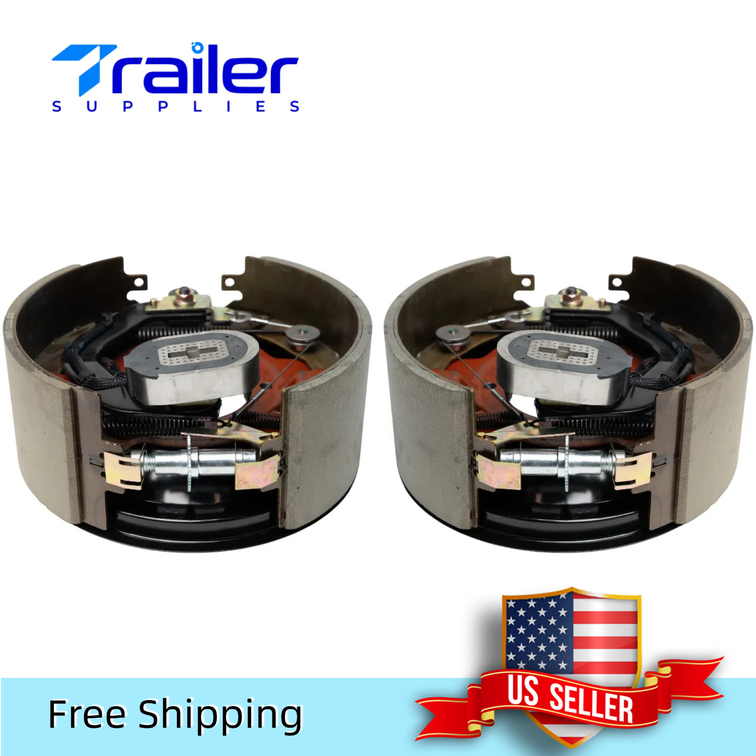 12-1/4"x5" Self-Adjust Electric Brakes, L+R, Fits 12K–15K Axles