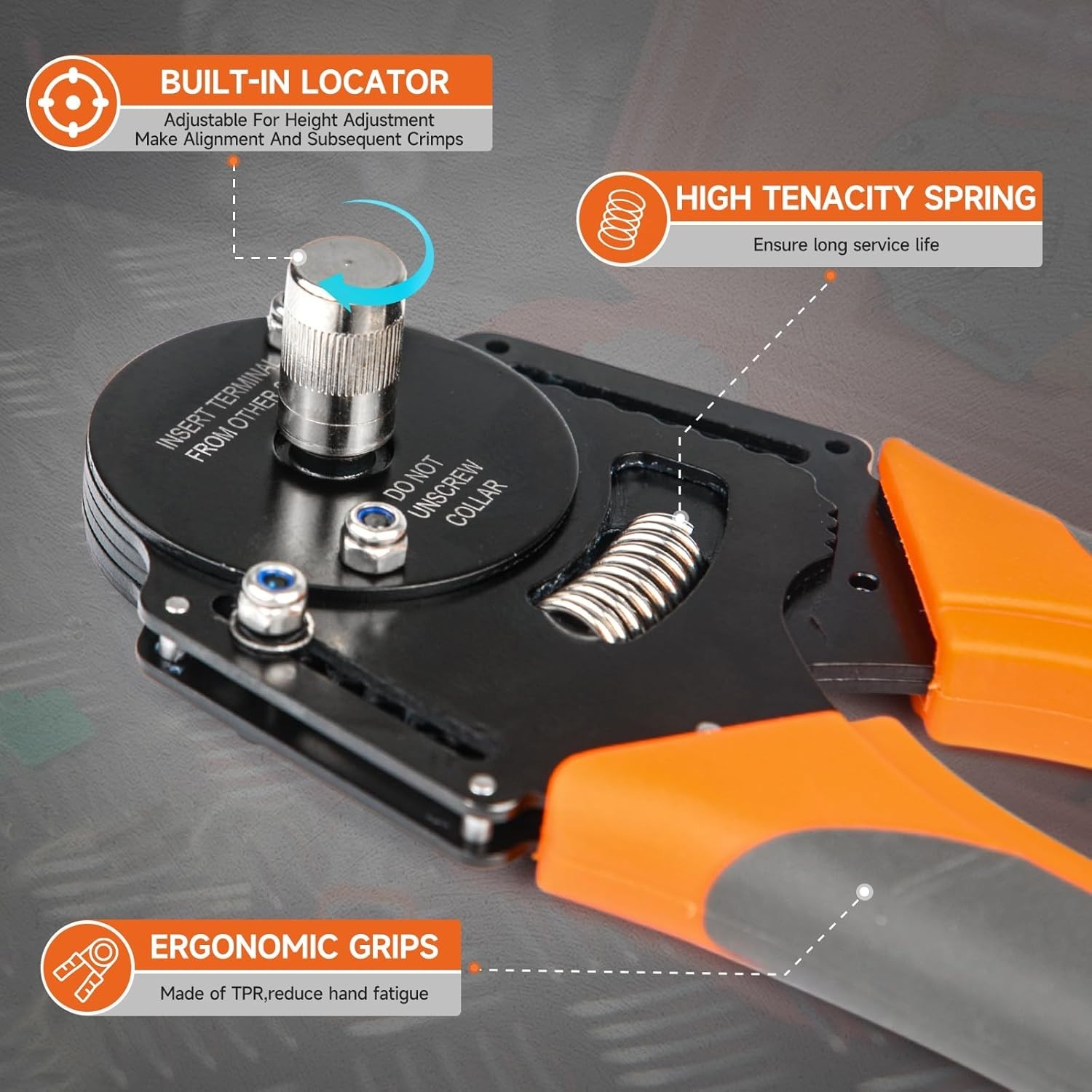 iCrimp Closed Barrel Crimper 4 Way Indent,8 Impression Type for Solid Contac...