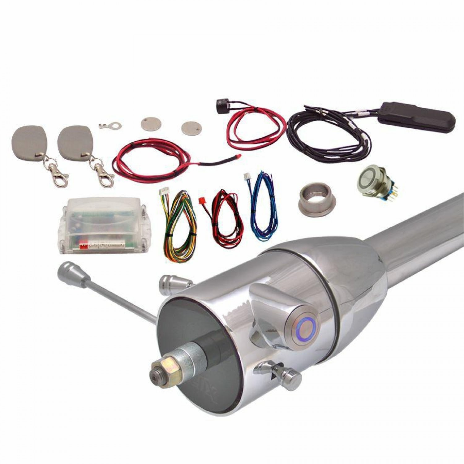 Blue One Touch Engine Start Kit with RFID and Column Insert Keep It Clean