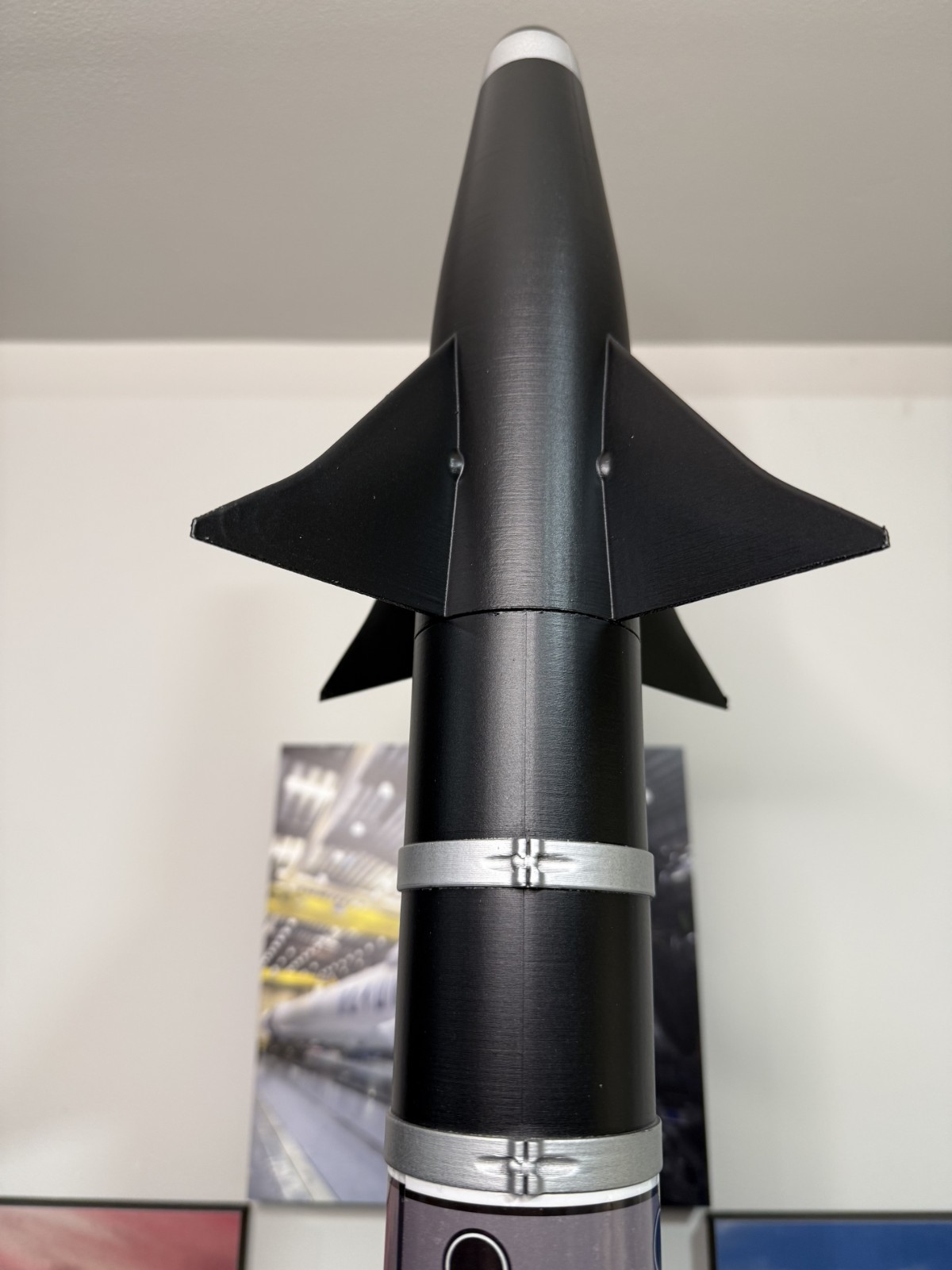 45% scale AIM-9L Sidewinder Parts kit for LOC 54mm. Flying Model Rocket