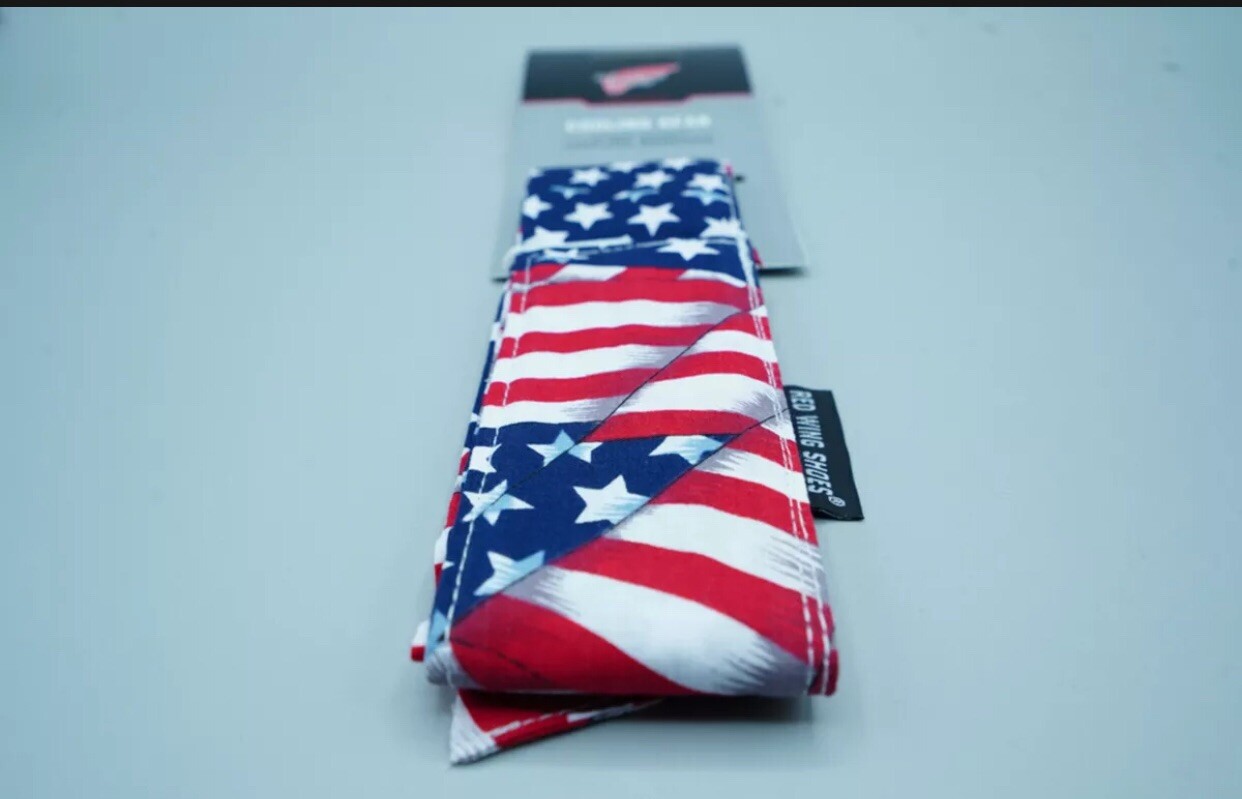 Red Wing Shoes Cooling Gear Bandana (Stars & Stripes) **New**American Flag