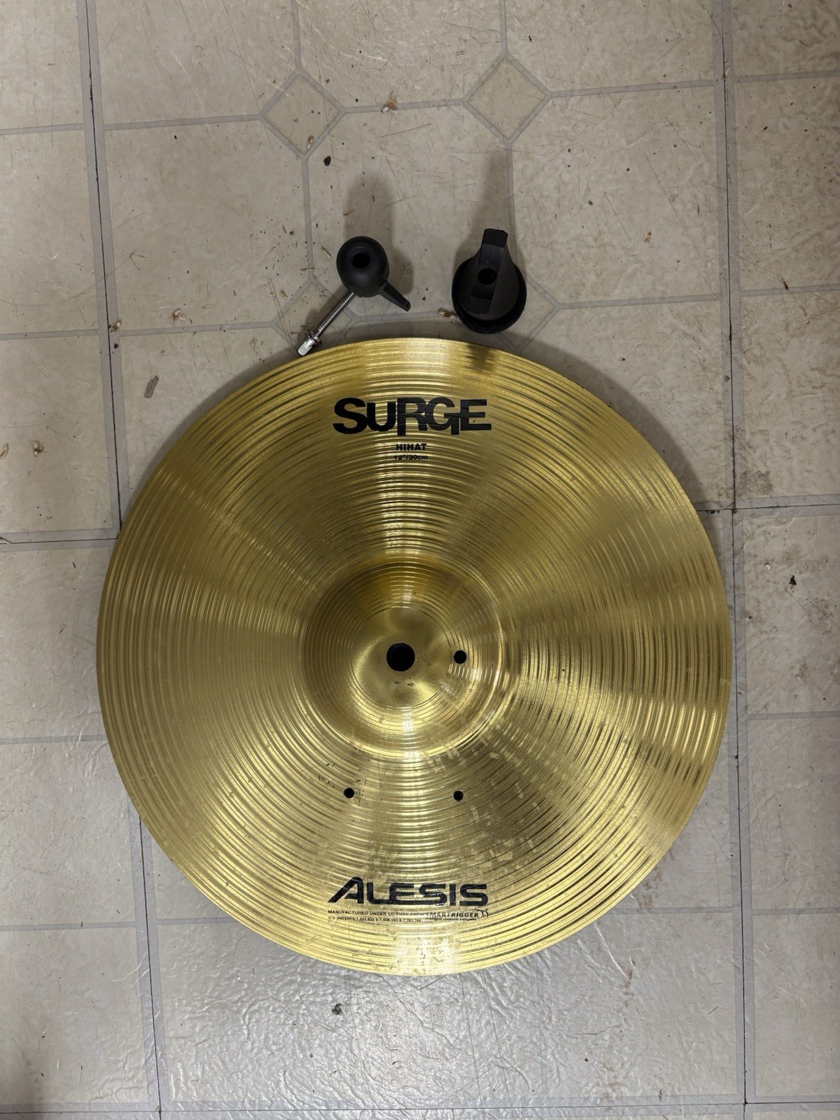 Alesis Surge 12” Metal Hi Hat Cymbal with Anti-spin Attachment