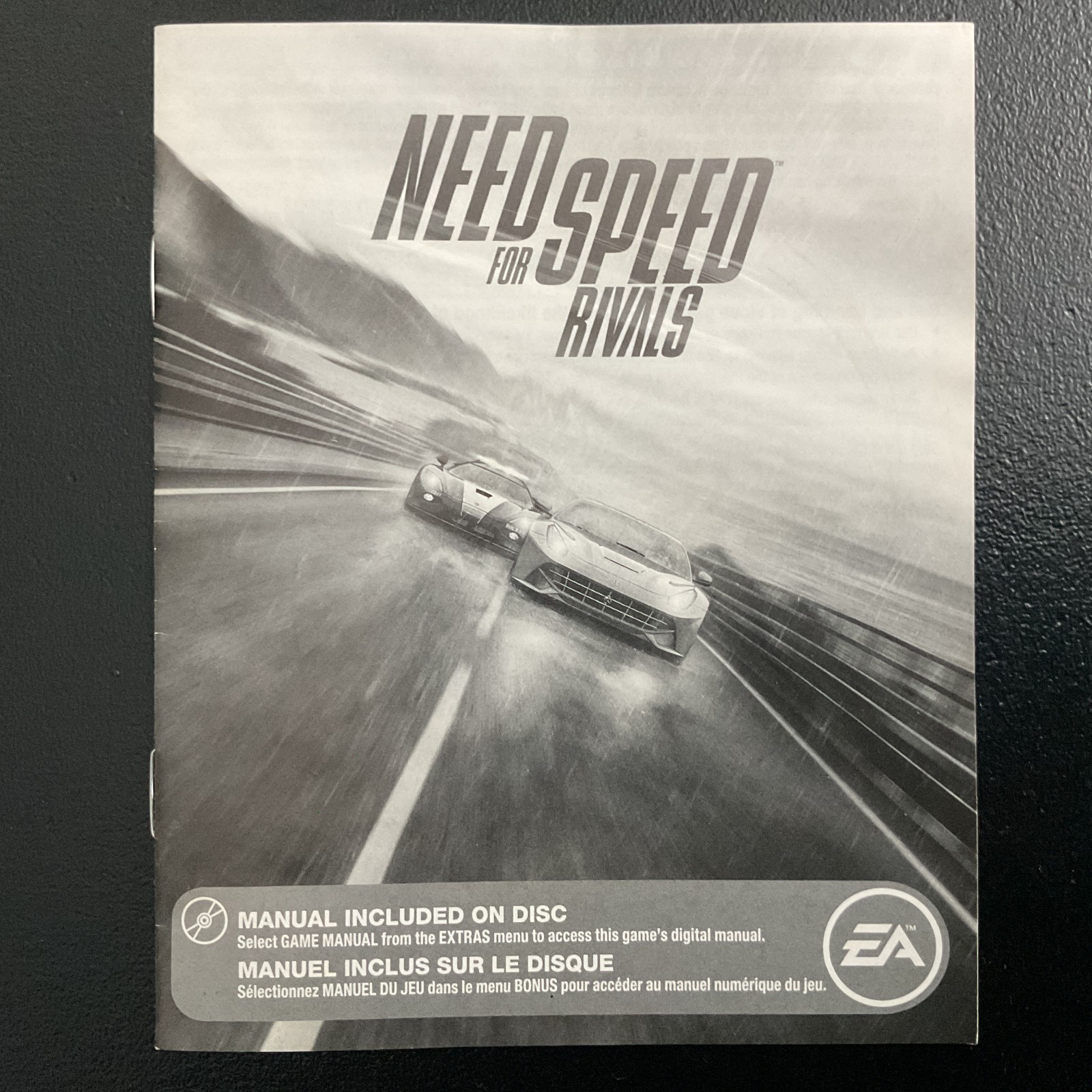 Need For Speed Rivals PS3 PlayStation 3 Instruction Manual Only