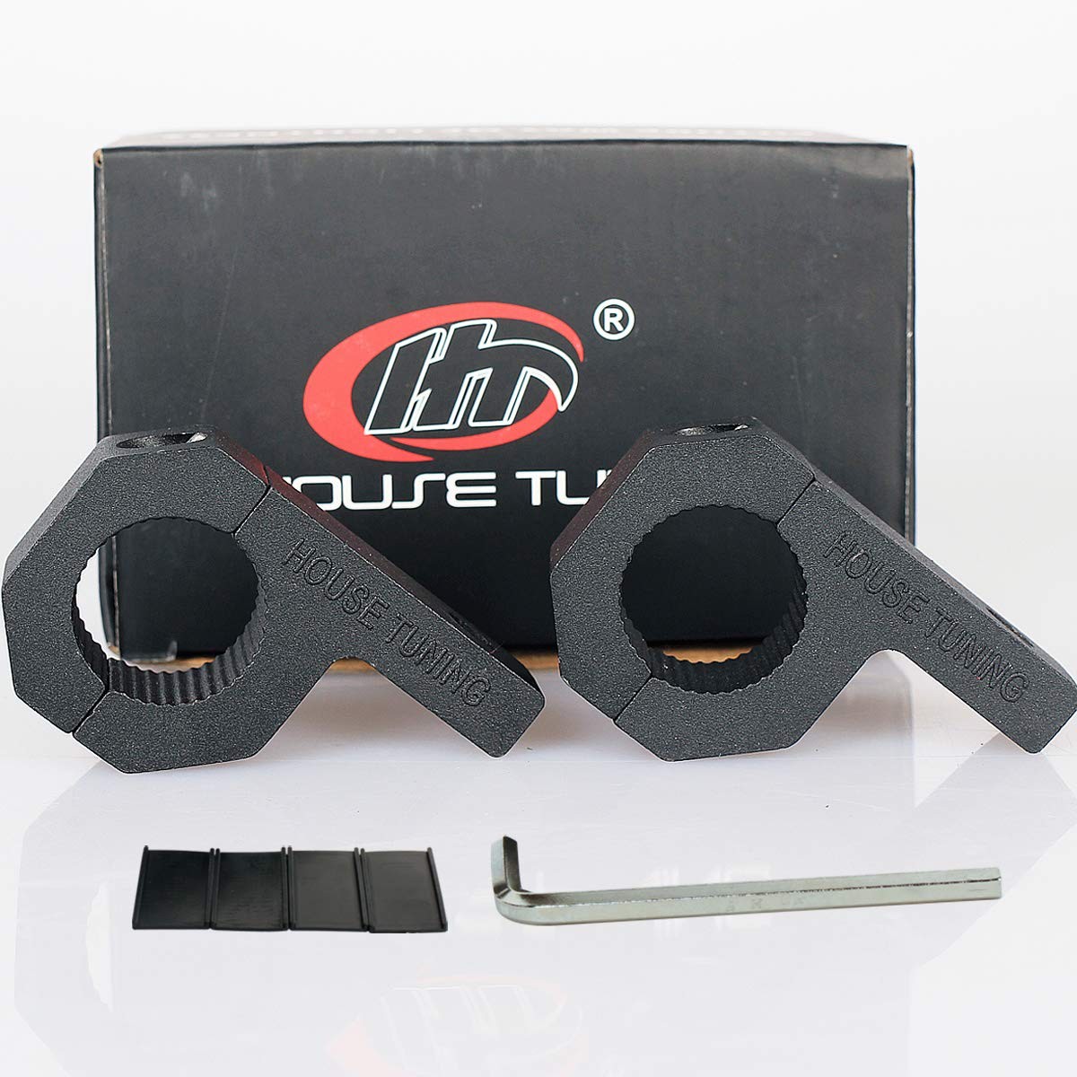 House Tuning 1.0 inch Holder Clamp Aluminum (25mm Diameter) Tube 1.0", Black