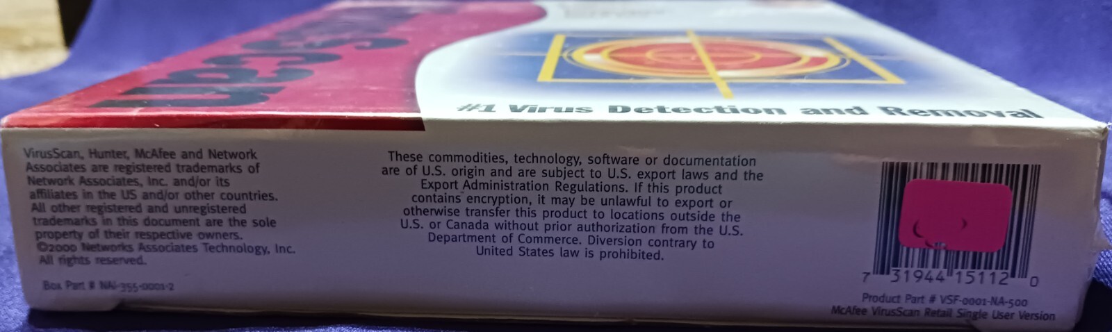 McAfee Virus Scan Software SEALED IN BOX for Win ME, 2000, 98, 95, NT