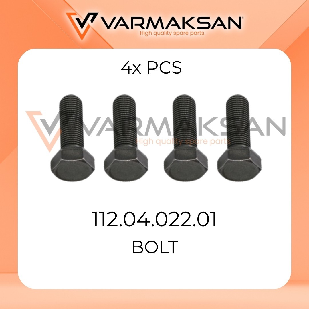 PACK OF 4 DANA SPICER 112.04.022.01 BOLT / 112.04.022.01 BOLT - 4x PCS