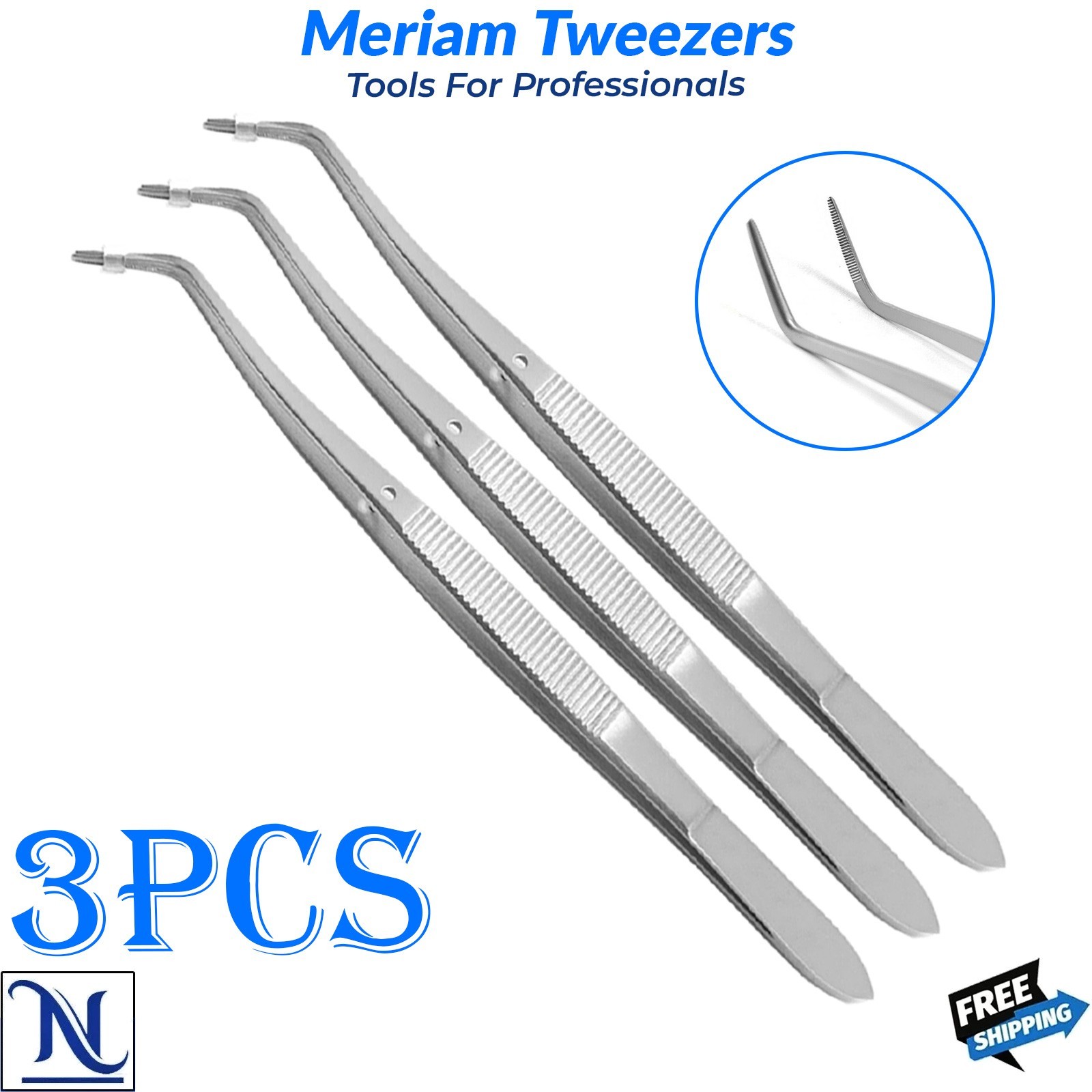 Pinzas para cirugía dental Mariam – Pinzas para apósitos de algodón médico
