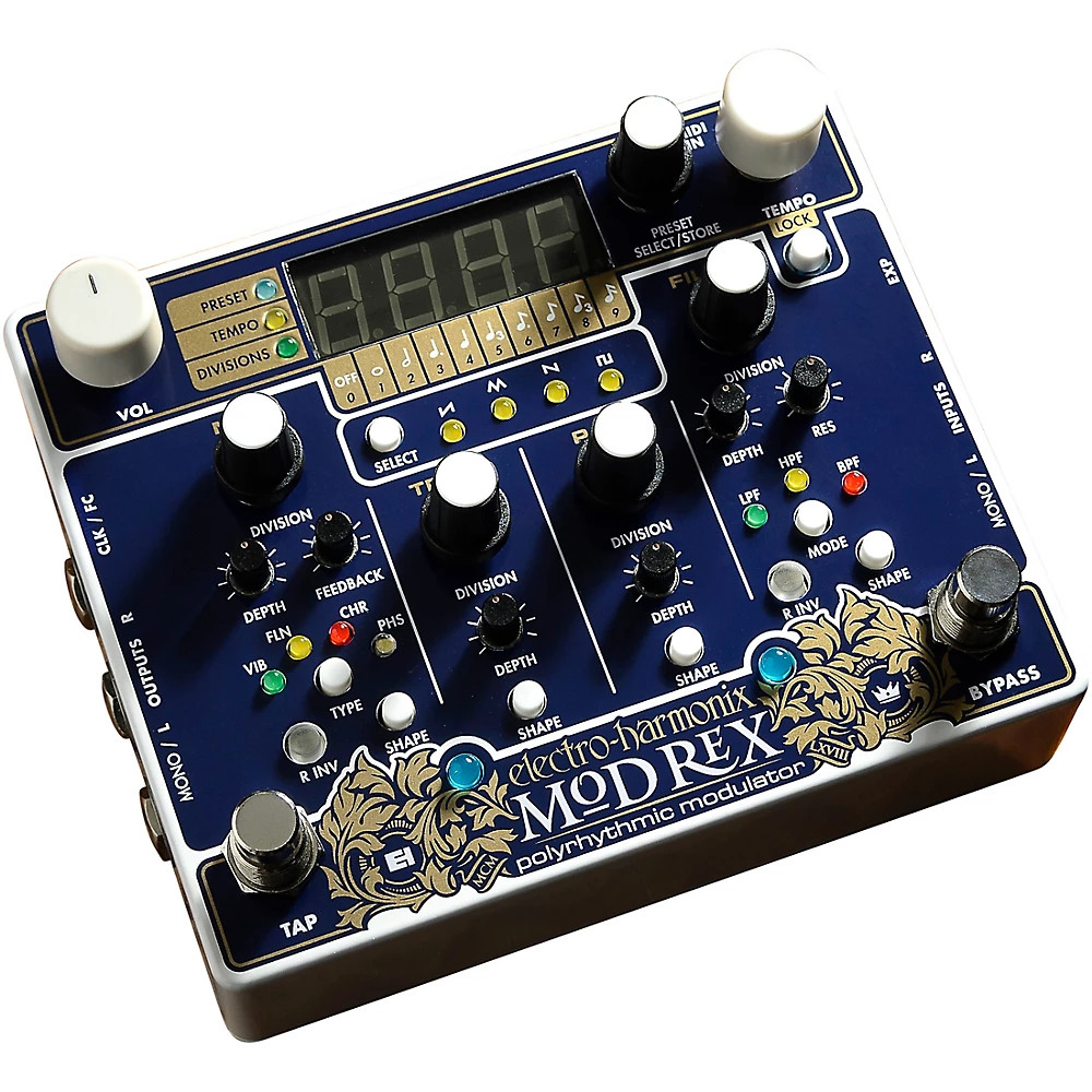 Electro-Harmonix MOD REX Polyrhythmic Modulator Effects Pedal LN