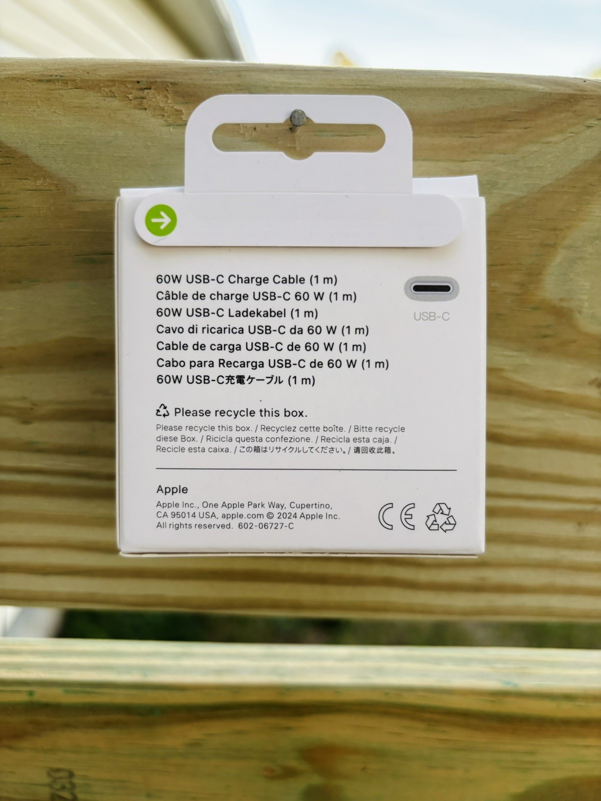 Apple USB-C to USB-C Woven Charge Cable 1M 3Ft
