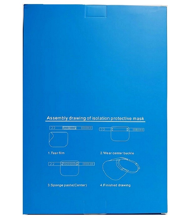 Safety Full Face Shield Reusable Face Shield Clear Washable 5pcs. Free Shipping
