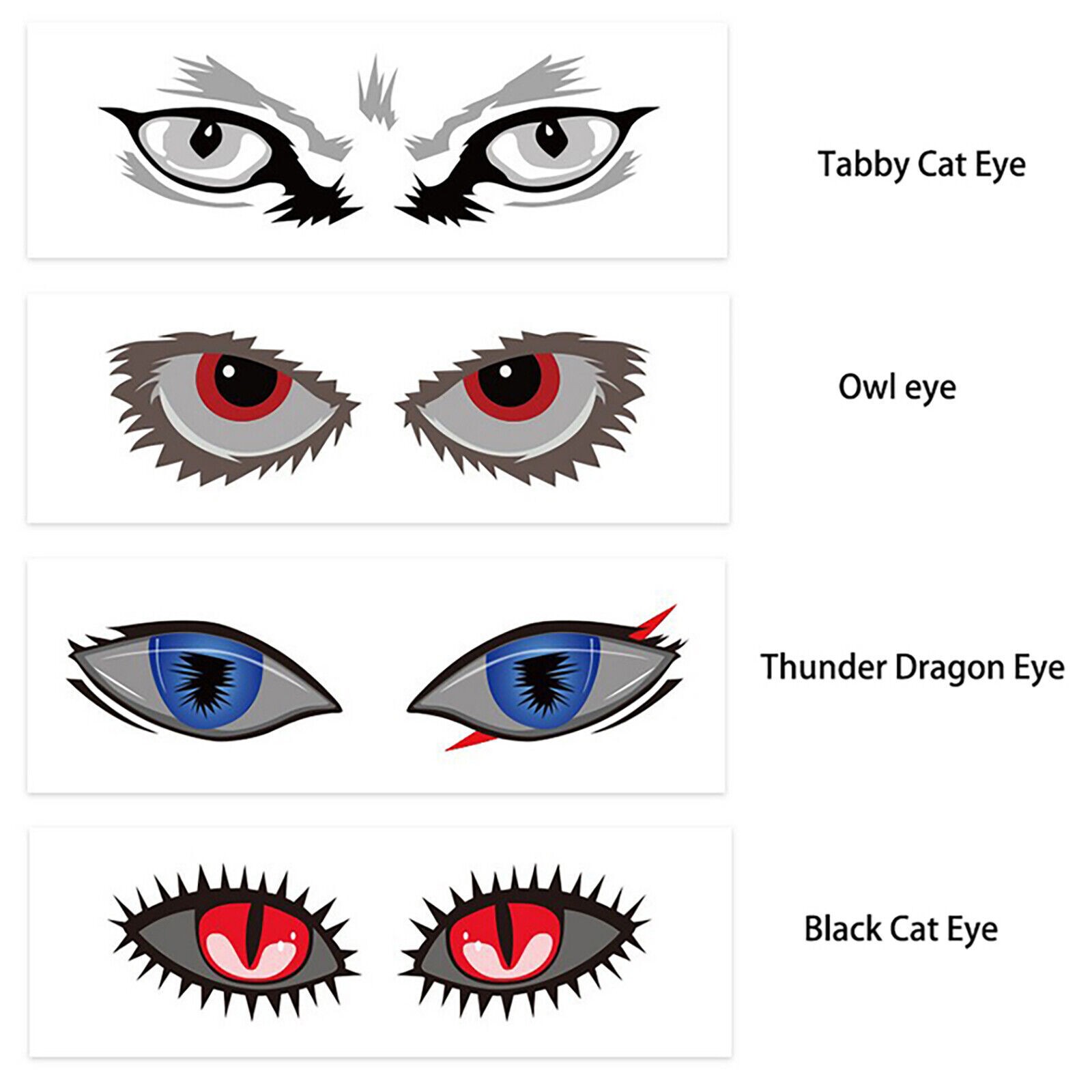 Stickers Animal Eye Pattern Stickers For DJI FPV Combo Flying/VR Glasses