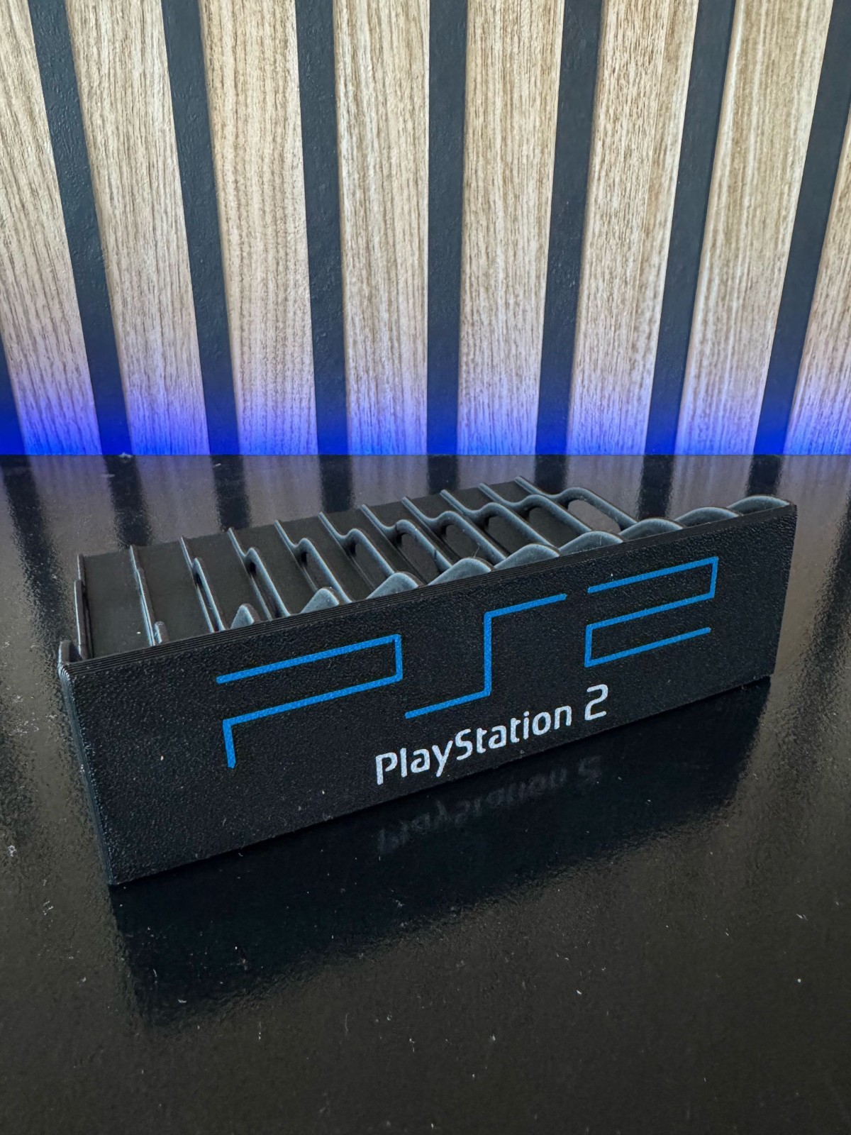 PlayStation 2 Game Case Stand –PS2 Disc Organizer Display Rack – Retro Organizer