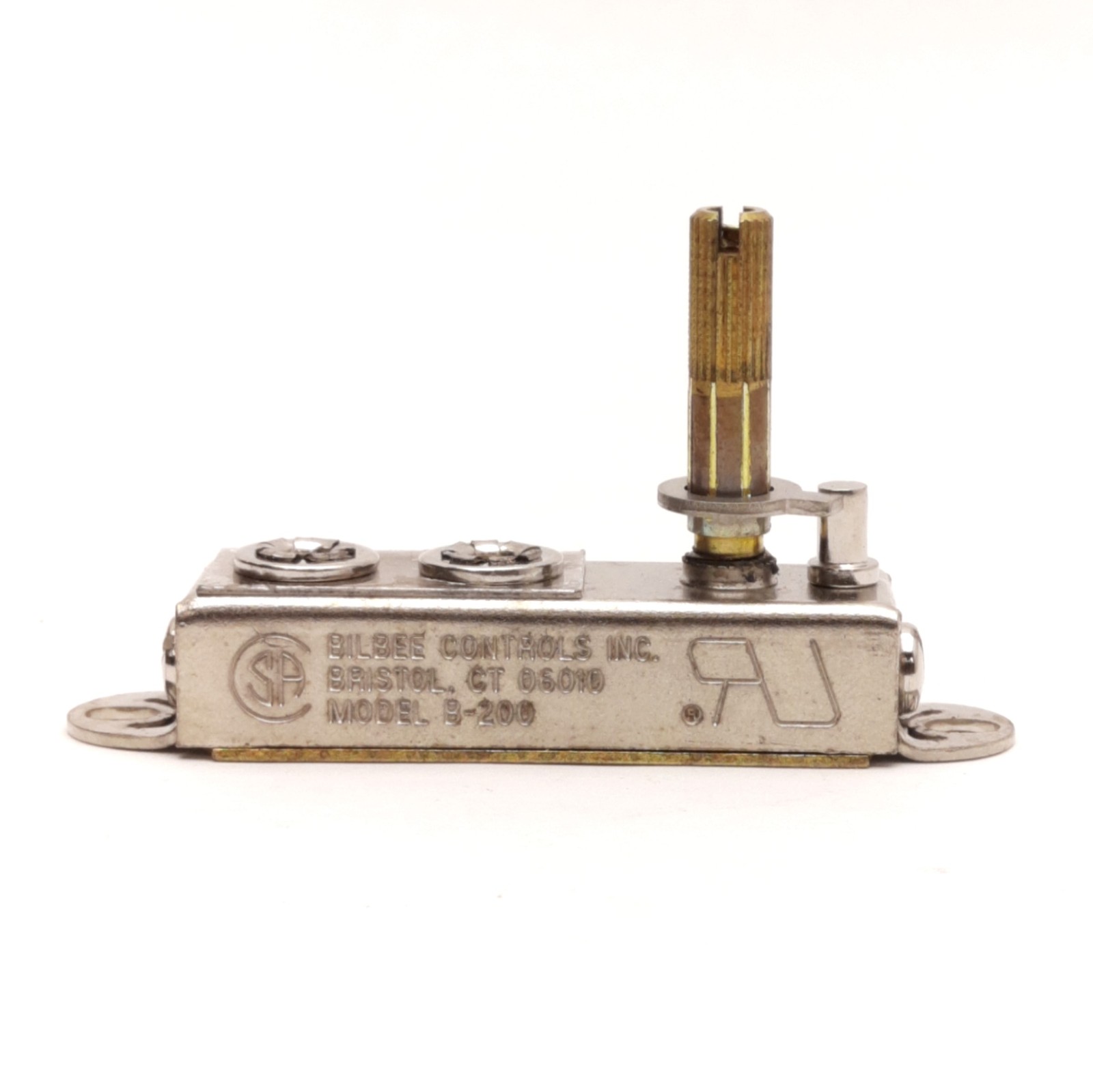 Bilbee Controls B-200 Adjustable Thermostat, Shaft Length 1.125", 545°F Max