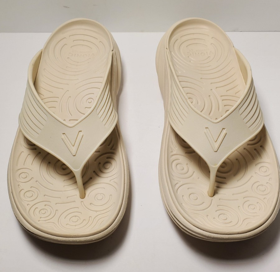 Vionic Tide RX Unisex Cushioned Orthotic Sandal Cream Size Men 9 Women 11